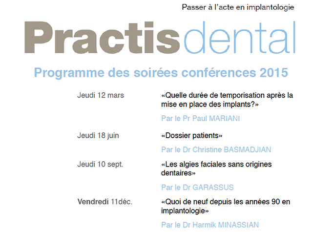 Conférences chez PratisDental